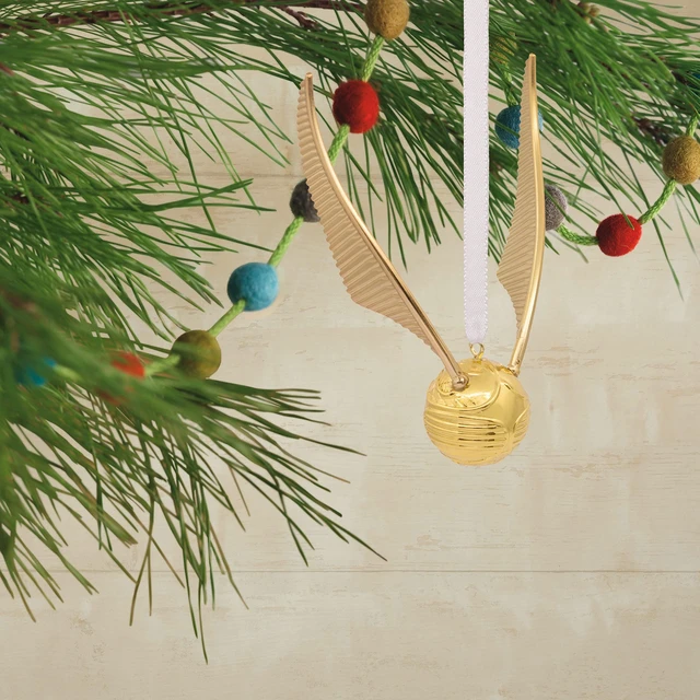 Alt view image 5 of 6 - Harry Potter Golden Snitch Christmas Ornament, Metal