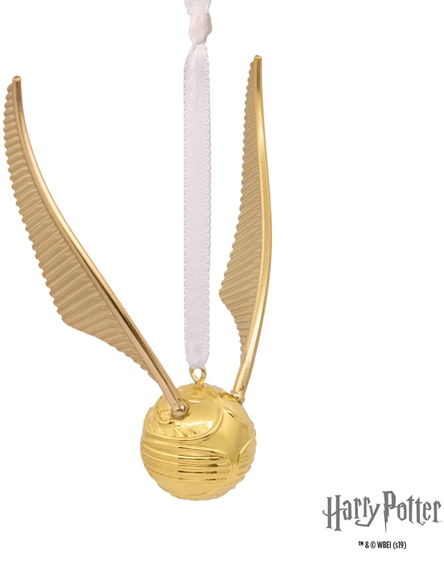 Alt view image 6 of 6 - Harry Potter Golden Snitch Christmas Ornament, Metal