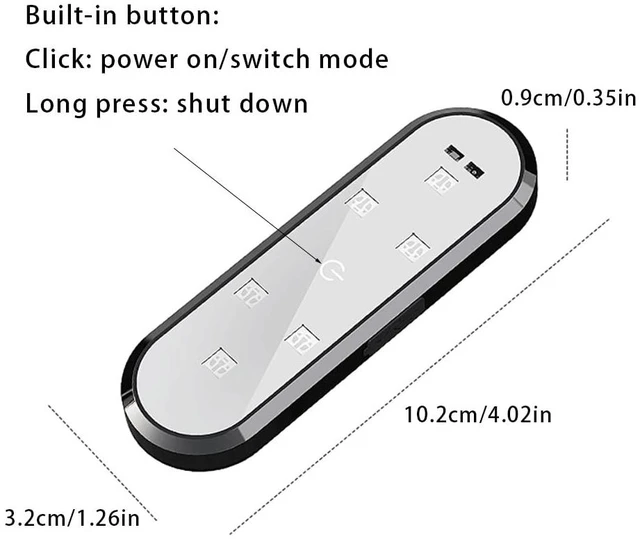 Alt view image 7 of 7 - 2 Pcs Car Door Light Wireless Door Anti-Collision and Anti-Rear-end Light | Wireless Door Lighting Ambient Welcome Courtesy Light, LED Colorful Flashing Light, Universal Car Door Light