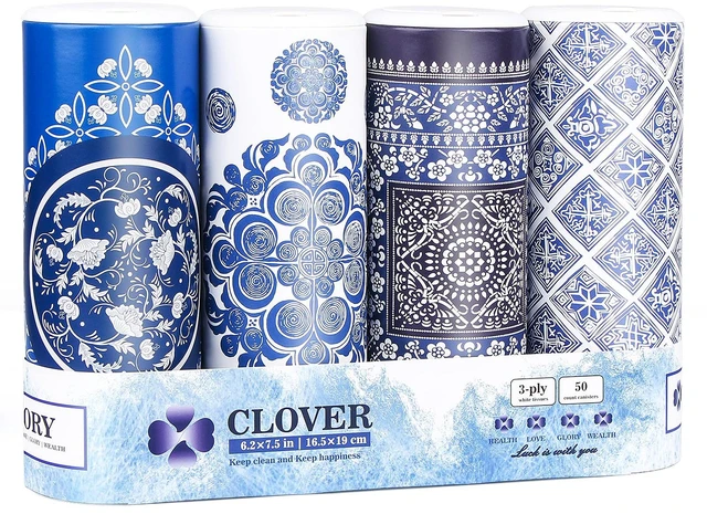 Main image of Car Round Canned Tissue Box Cup Holder Facial Tissues,Cylinder Tube Face Towel,4 Canister 3-Ply Car Napkins for Travel Tissue Bulk Fit Home,Office,School by
