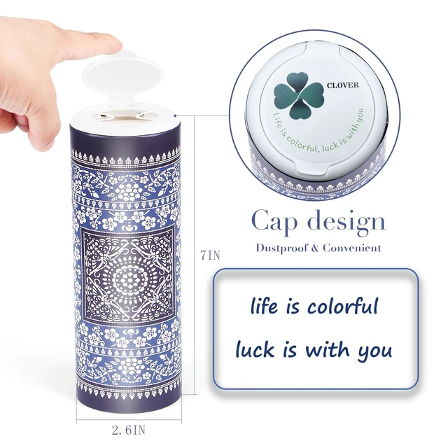 Alt view image 5 of 7 - Car Round Canned Tissue Box Cup Holder Facial Tissues,Cylinder Tube Face Towel,4 Canister 3-Ply Car Napkins for Travel Tissue Bulk Fit Home,Office,School by