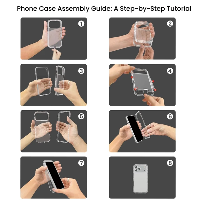 Alt view image 3 of 7 - for iPhone 17 Case, Shockproof, Crystal Clear | Heavy Duty Protection Phone Cases, Anti-Drop, Dual Layer Transparent Rugged Protective Cover, 6.3"