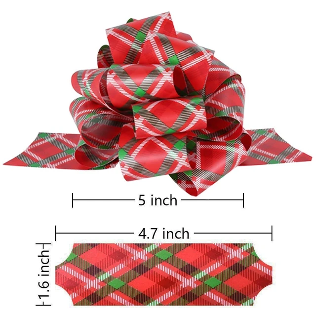 Alt view image 2 of 7 - Christmas Gift Wrap Bows Ribbon 40mm for Xmas Wrapping, Christmas Decorations, Florist Wrap (24PCS in 12 Patterns)