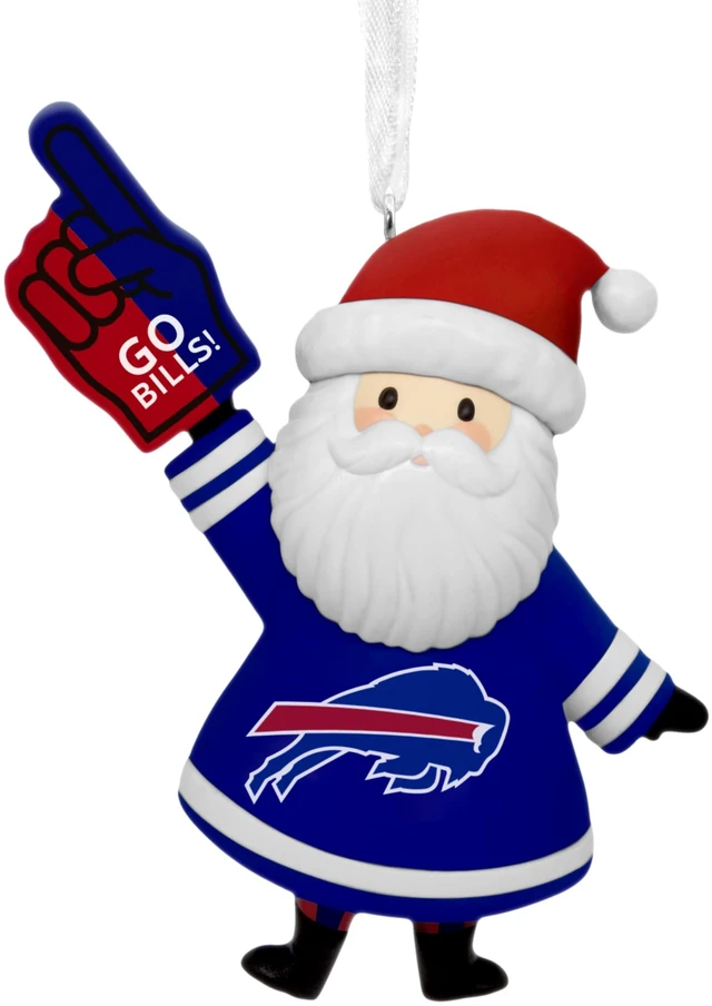 Main image of Christmas Ornament, NFL Buffalo Bills Santa Fan Ornament, Gifts for Sports Fans