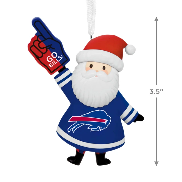 Alt view image 4 of 7 - Christmas Ornament, NFL Buffalo Bills Santa Fan Ornament, Gifts for Sports Fans