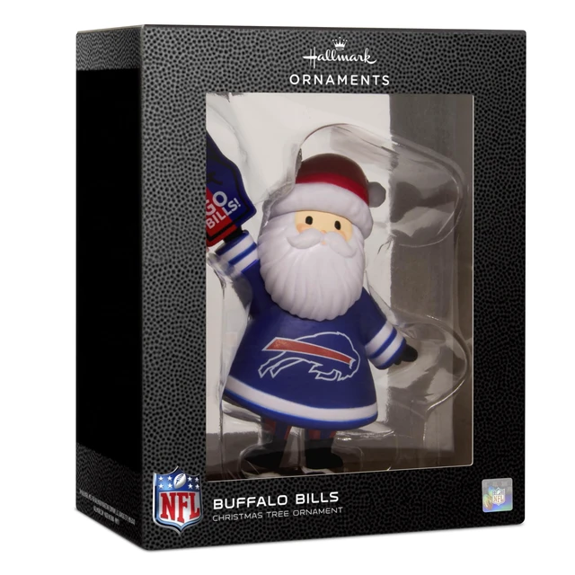 Alt view image 7 of 7 - Christmas Ornament, NFL Buffalo Bills Santa Fan Ornament, Gifts for Sports Fans