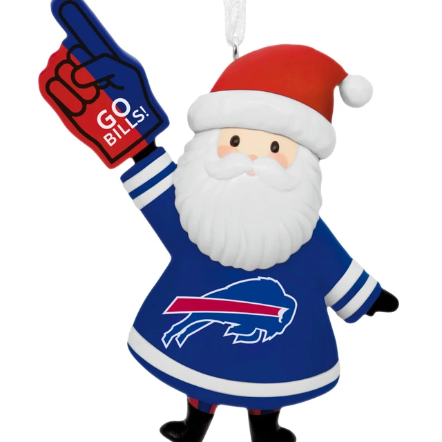 Alt view image 5 of 7 - Christmas Ornament, NFL Buffalo Bills Santa Fan Ornament, Gifts for Sports Fans