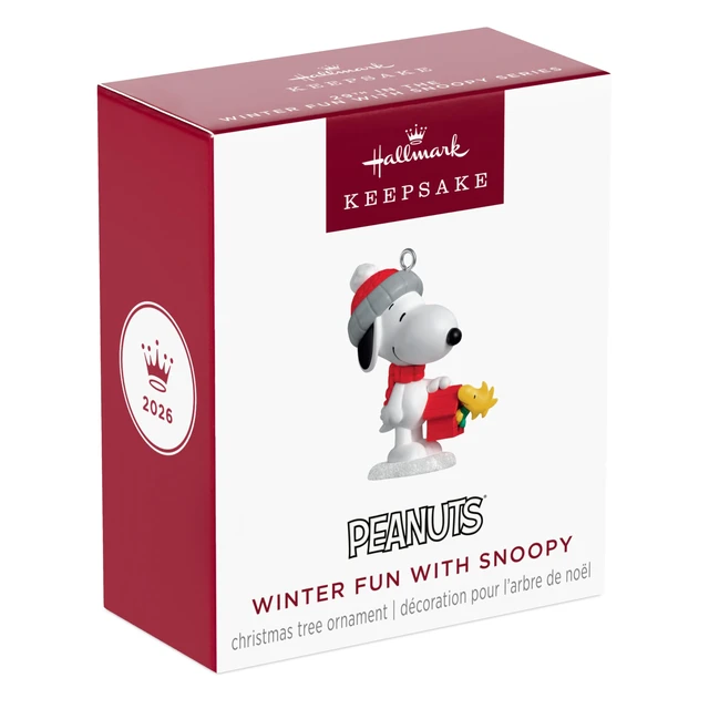 Alt view image 7 of 7 - Peanuts Christmas Ornament (Winter Fun with Snoopy)