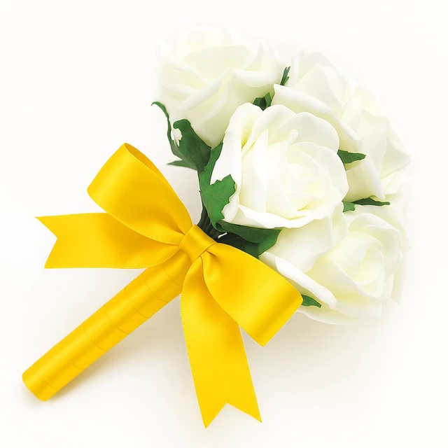 Alt view image 7 of 7 - Yellow Satin Ribbon - 1-1/2'' x 100 Yards for Gift Wrapping | Use for Crafts Sunflower Making Bouquets Wreaths Bows Wedding Birthday Easter Graduation Thanksgiving Christmas Decor 2 Rolls
