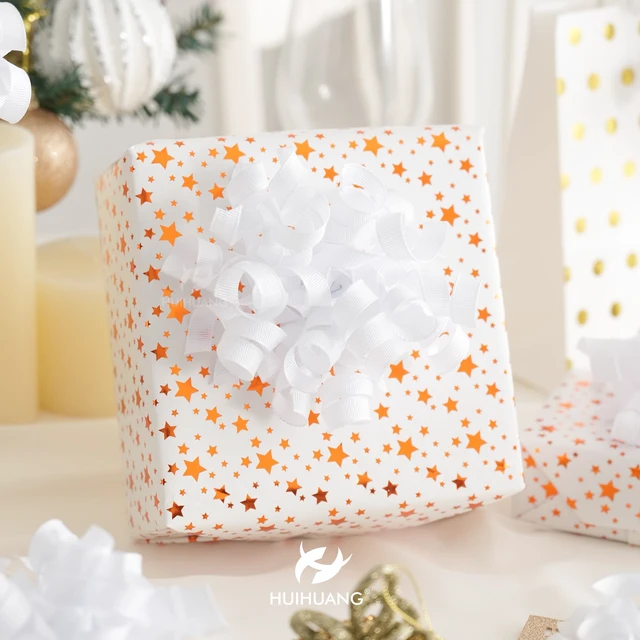 Alt view image 4 of 7 - White Bows for Gift Wrapping, White Curly Ribbon Bows Self Adhesive Burst Gift Bow for Christmas Presents, Wine Bottle, Treat Bags, Bridal Shower Wedding Party Favor - 6 Counts