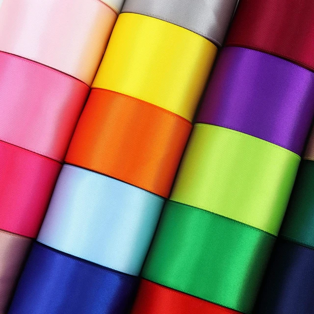 Alt view image 5 of 7 - Double Face Satin Ribbon 1-1/2 inch Ribbons 20 Solid Color Assortment, 1-1/2" X 2 Yard Each Total 40 Yards Per Package,for Gift Wrapping and Crafts Hair