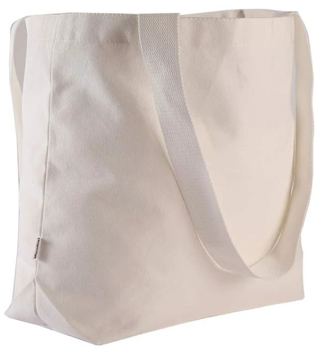 Main image of Durable 100% Cotton 12oz Canvas Heavy Duty Extra Large Grocery Bag Beach Tote Shopping Bag Multi Purpose Tote.