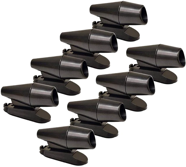 Main image of 8Pcs Deer Whistles for Vehicles Wind Activated Black