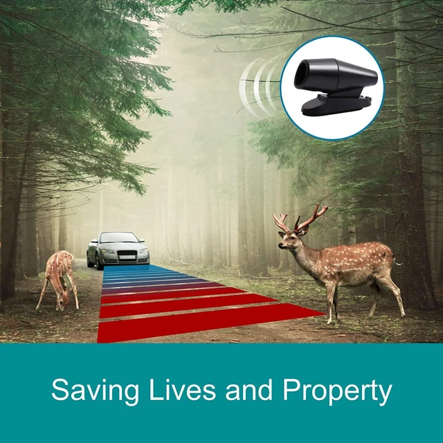 Alt view image 2 of 7 - 8Pcs Deer Whistles for Vehicles Wind Activated Black