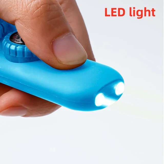 Alt view image 5 of 6 - Emergency Survival Safety WhistleWhistle for Kids with Lanyard,Compass,Thermometer,Ideal for Kayaking, Boating, Hiking, Camping, Climbing(Blue)