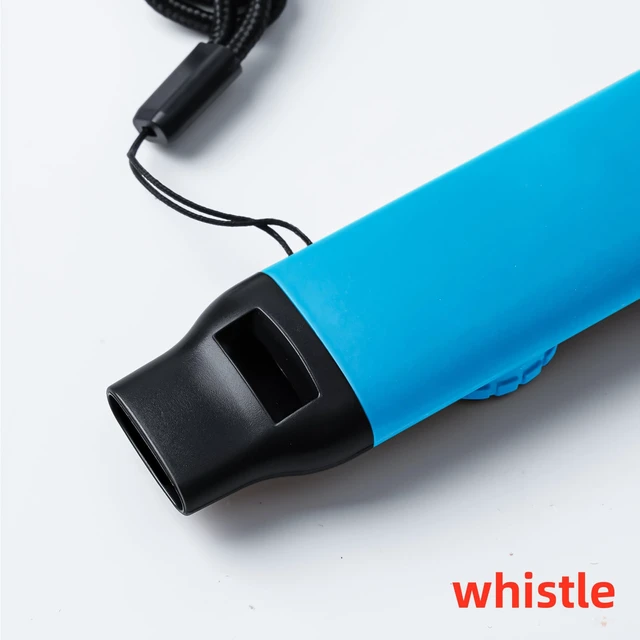 Alt view image 6 of 6 - Emergency Survival Safety WhistleWhistle for Kids with Lanyard,Compass,Thermometer,Ideal for Kayaking, Boating, Hiking, Camping, Climbing(Blue)