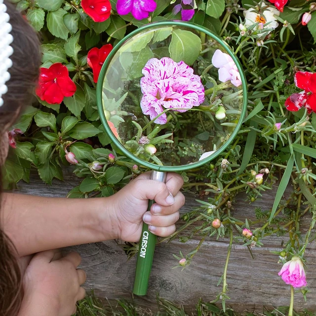 Alt view image 2 of 5 - BigEye Magnifier with Over-sized 5-Inch Lens (HU-20) | Handheld Magnifier for Kids with Large 5-inch Viewing Lens, STEM Education Tool for Kids (HU-20)