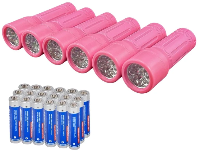 Main image of 9-LED Mini Flashlight, Small Multicolor Flashlights with Lanyard, Batteries Included, for Hurricane Supplies, Christmas Gift Stocking Stuffers