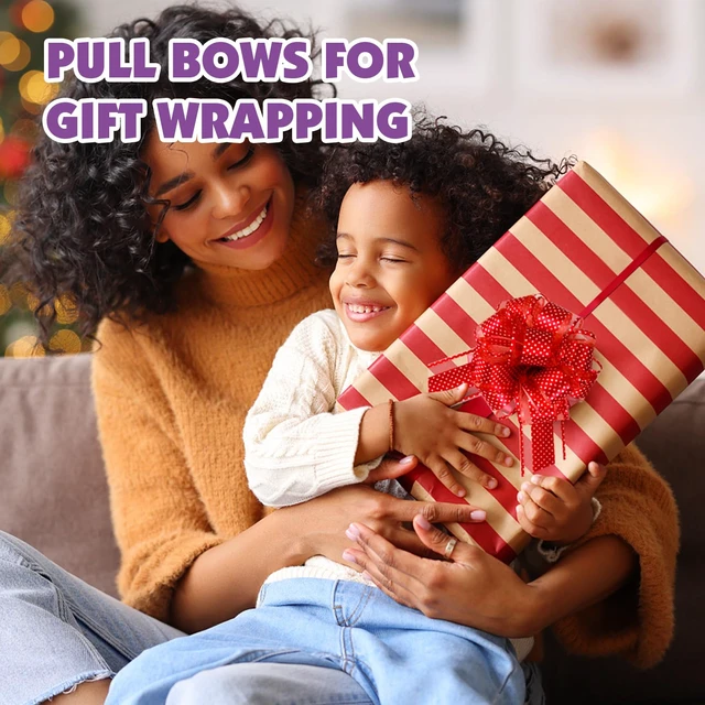 Alt view image 7 of 7 - 24 Pcs Large Pull Bows for Gift Wrapping,12 Colors 6 Inch Pull Bows for Present Wrapping Gift Baskets Flower Bouquets, Pull Ribbon Gift Bows for Party, Christmas, Valentine's Day, Wedding, Birthday.