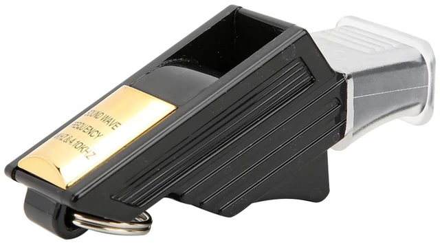 Main image of Referee Whistle, Whistle for Basketball, Football, Camping, Emergency Calling(Black&Gold)