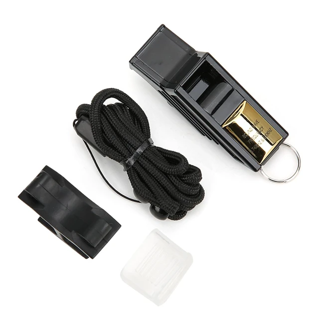 Alt view image 3 of 7 - Referee Whistle, Whistle for Basketball, Football, Camping, Emergency Calling(Black&Gold)