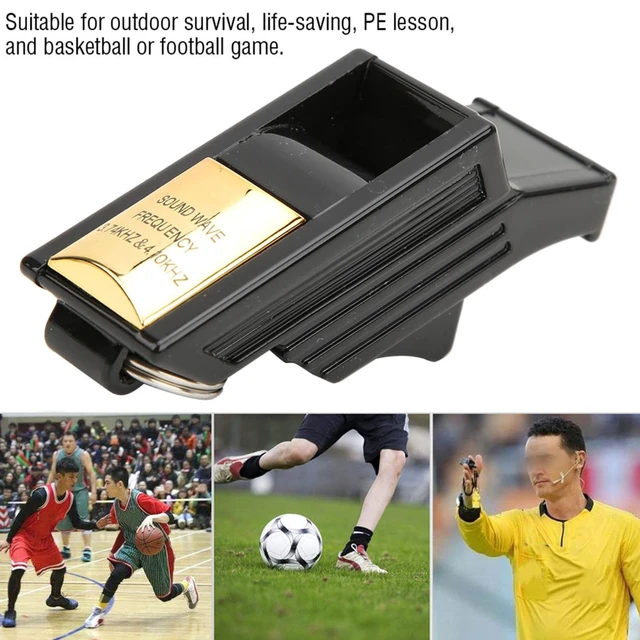 Alt view image 2 of 7 - Referee Whistle, Whistle for Basketball, Football, Camping, Emergency Calling(Black&Gold)