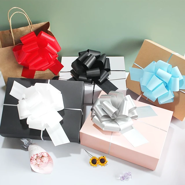 Alt view image 3 of 6 - 48 Pcs Pull Bows,6 Inch Gift Bows for Presents,Birthday,Anniversary,Party,Christmas,Wreath,Holiday Celebration Gift Decoration (48Pcs Mixed Color)