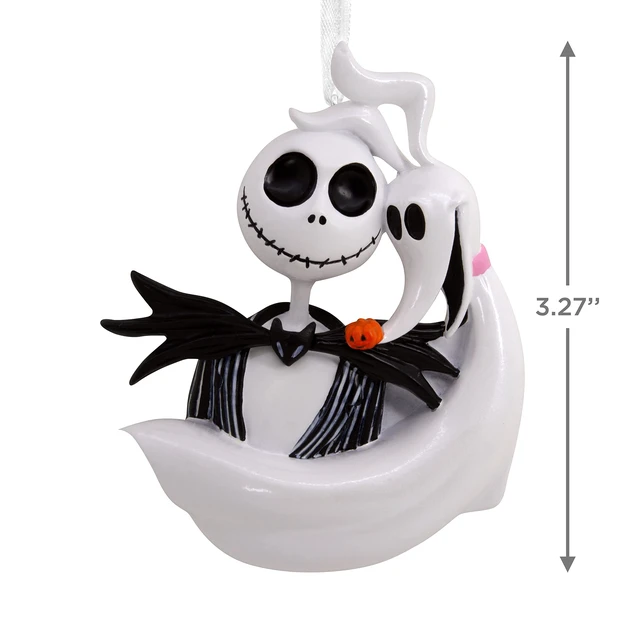 Alt view image 4 of 6 - Disney Tim Burton's The Nightmare Before Christmas Jack Skellington and Zero Christmas Ornament