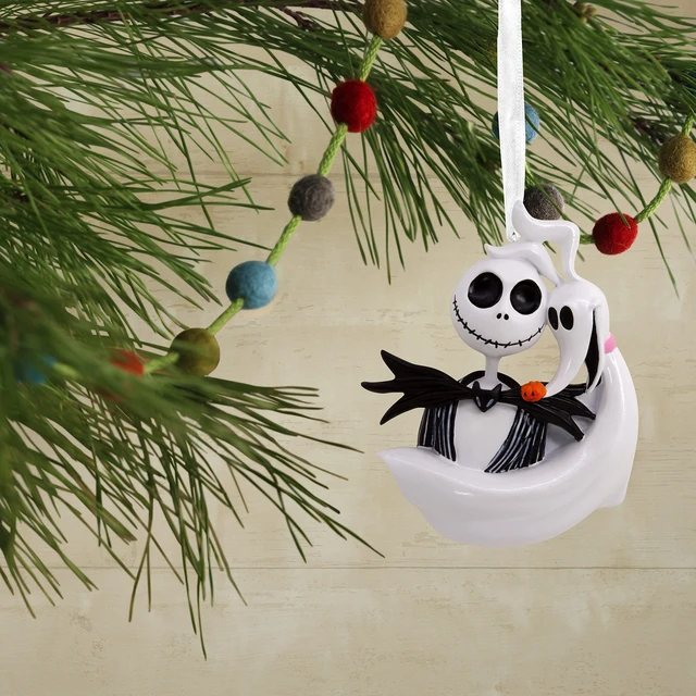 Alt view image 5 of 6 - Disney Tim Burton's The Nightmare Before Christmas Jack Skellington and Zero Christmas Ornament
