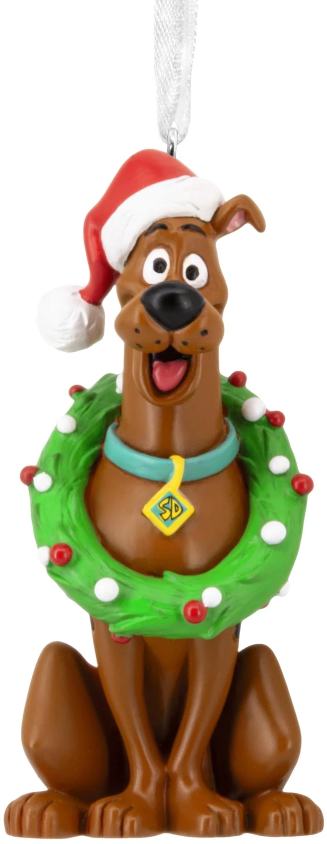 Main image of Christmas Ornament, Scooby-Doo with Wreath Ornament, Cartoon Gifts