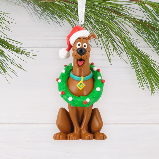 Alt view image 3 of 7 - Christmas Ornament, Scooby-Doo with Wreath Ornament, Cartoon Gifts