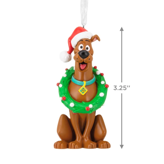 Alt view image 4 of 7 - Christmas Ornament, Scooby-Doo with Wreath Ornament, Cartoon Gifts