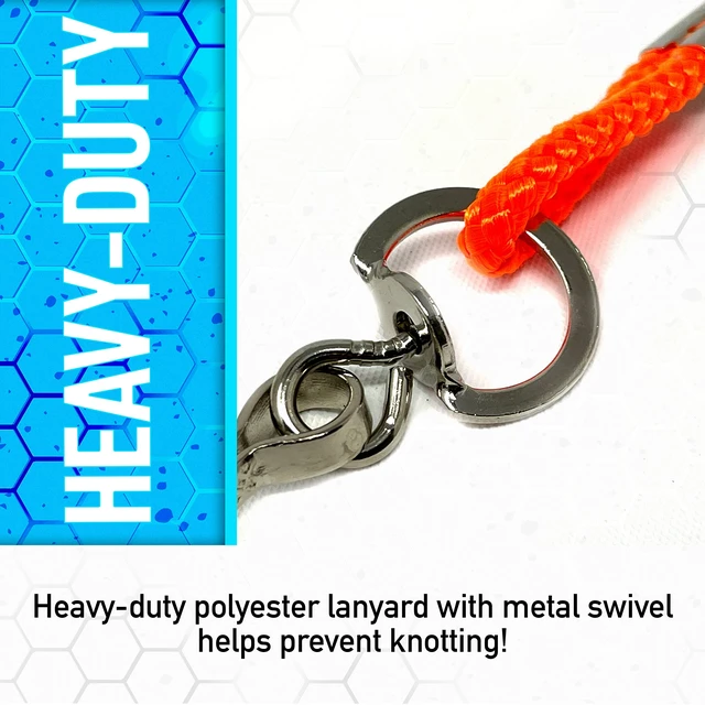 Alt view image 3 of 7 - All-Sport Metal Whistle with Lip Guard | Referee + Coach Field Signals, Heavy-Duty Nylon Lanyard, Loud Cork-Pea Sound, Rust-Resistant Swivel Anti-Tangle Design