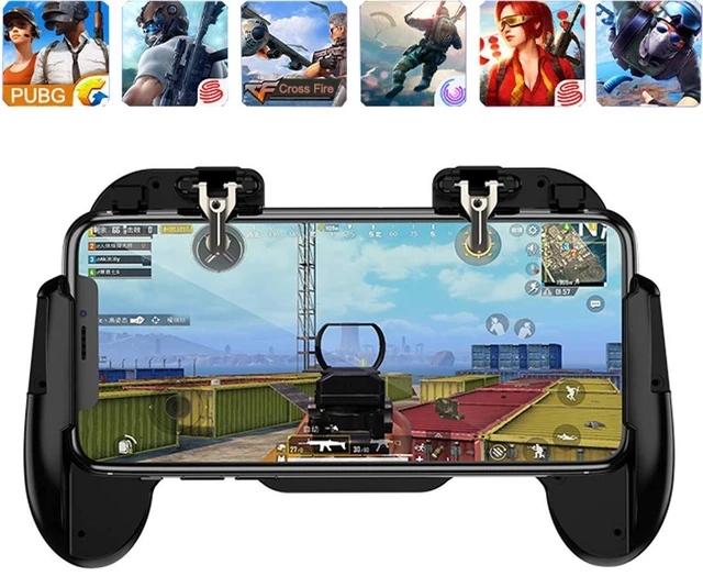 Main image of Mobile Phone PUBG Game Controller L1R1 Shoot and Aim Trigger Joystick Ergonomic Gamepad for PUBG Mobile/Knives Out,Phone Gaming Controller for 4.7''- 7.0'' Android & iOS (H6)