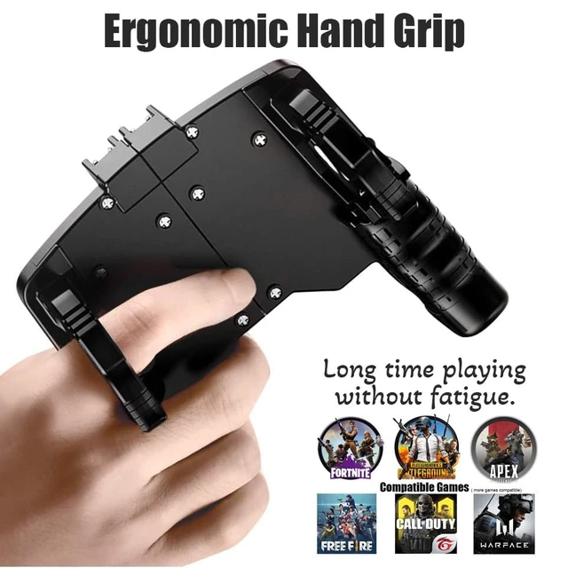 Alt view image 5 of 7 - 11 in 1 Mobile Phone Game Controller for PUBG/Call of Duty | for 4.5-6.7" iPhones/Android Phones, Cell Phone L1R1 Gaming Triggers, for free fire/apex/fortnitee