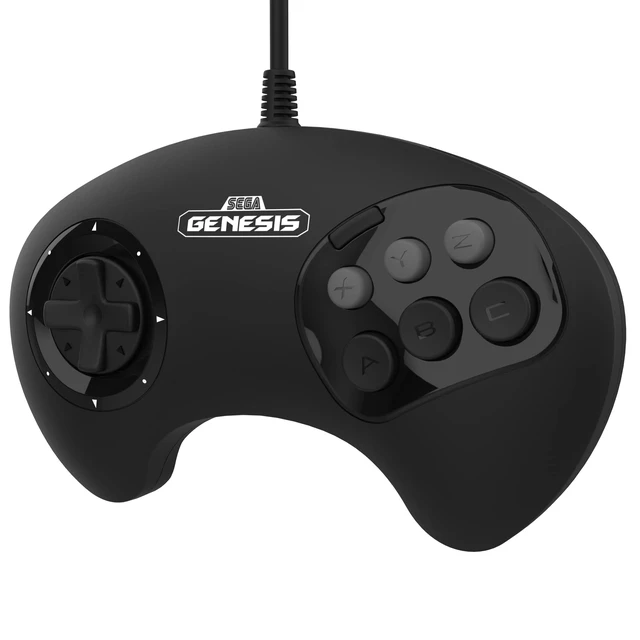Alt view image 2 of 6 - SEGA Genesis BIG6 6-Button Wired Controller - Original Port | Officially Licensed for Original Sega Genesis/Mega Drive Game Systems
