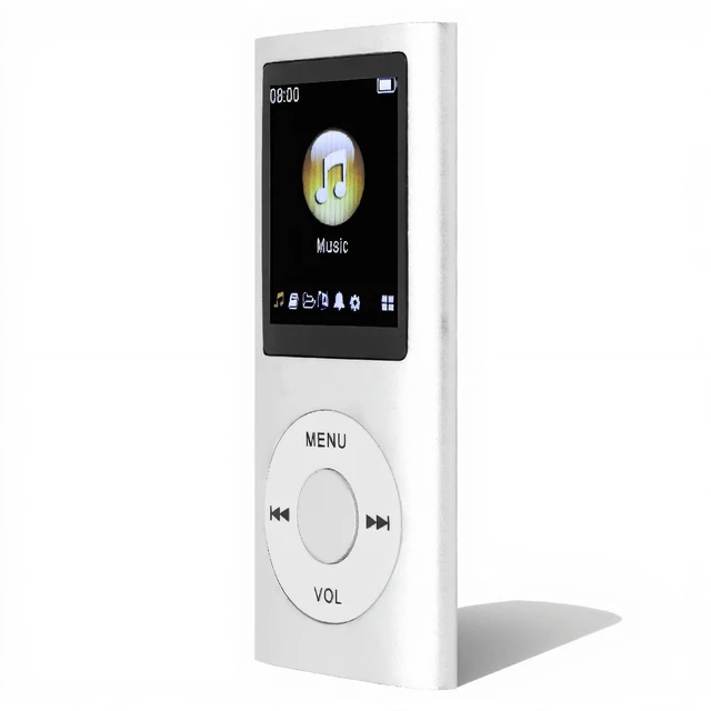 Main image of MP3 Player/MP4 Player,MP4 Player with Earphones,Classic Digital 1.8 Inch LCD Screen,Support 64G Memory Card,8h Playtime,Random Play & Sleep Shutdown(Silver)
