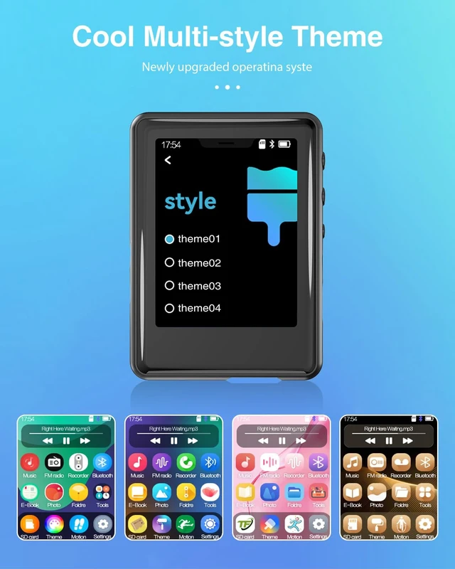 Alt view image 3 of 7 - MP3 Player with Bluetooth 5.3