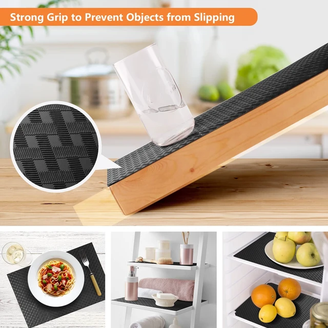 Alt view image 6 of 7 - Shelf Liners for Kitchen Cabinets, Drawer Mats Non Adhensive 11.8"× 118" | Non Adhesive,Waterproof,Non Slip,EVA Material,Washable,Easy to Cut, As Kitchen Shelf Drawer Cupboard liner Refrigerator Mat
