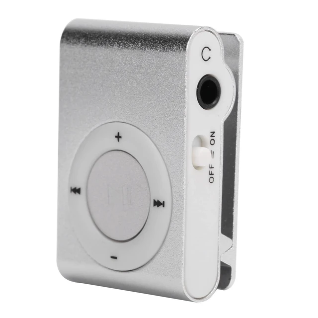 Alt view image 3 of 7 - MP3 Player, Portable Digital Music Media Player Mini Back Clips Player with Earphone and USB Cable for Sports Running (Silver)