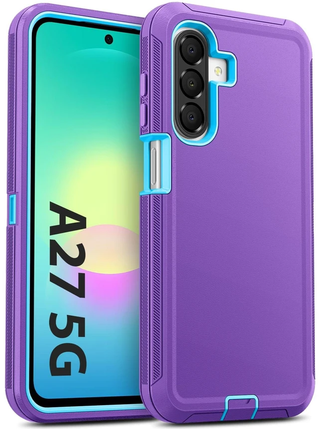 Main image of for Samsung Galaxy A27 5G Case Rugged & Tough Protection - Purple | Shockproof Bumper & Durable Dual-Layer Back Cover with Port Dustproof/ Drop Poof Scratch Tough Protection Armor Phone Cases