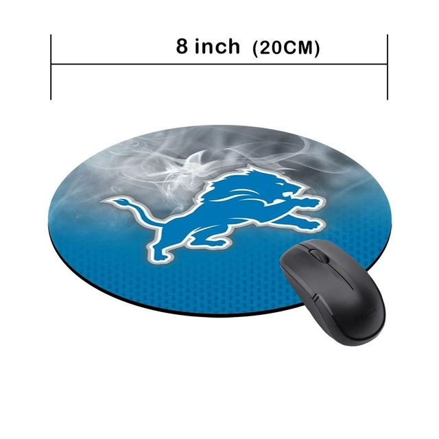 Alt view image 4 of 7 - Sports Round Mouse Pad,Non-Slip Rubber Base Mousepad for Computers Laptop Desk,Red Design Gaming Mouse Mat for Football Fans