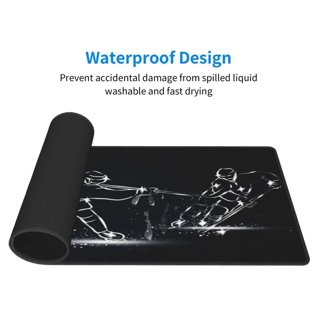 Alt view image 3 of 7 - Ice Hockey Mouse Pad, Large Big Gaming Mouse Pad Desk Pad, Mousepad with Non-Slip Rubber Base, Extended XXL Mouse Mat for Computer Laptop Office Accessories