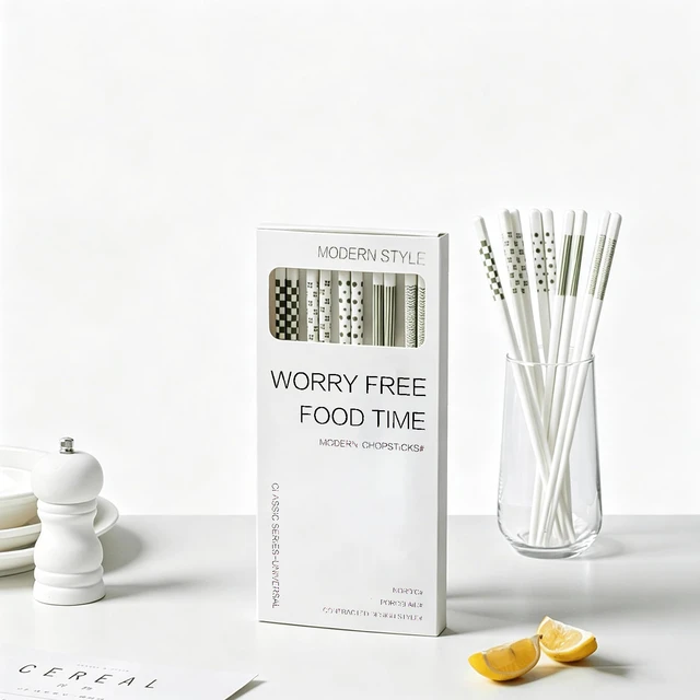 Alt view image 5 of 7 - 5 Pairs Ceramic Chopsticks,9.65inch High-grade Bone Porcelain Chinese Chopsticks,Reusable chopsticks are suitable for Chinese and Japanese food, takeaway (GREEN)