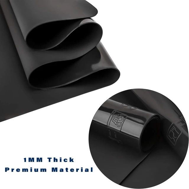 Alt view image 6 of 6 - Black Extra Large Silicone Mat, 23.6 x 15.7 inches Silicone Craft Sheet, Resin Casting Molds Mat, Countertop Protector, Placemat Table Saver Pad, Reusable Nonstick Nonskid