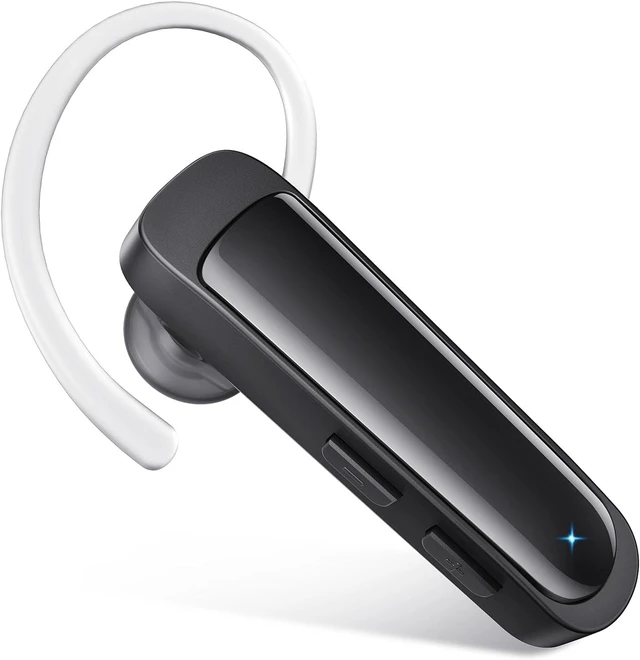 Main image of Bluetooth Headset Wireless Earpiece Single Ear Earphones with Microphone | HD Sound Hands Free Calling Lightweight Design Mute Function for iPhone Samsung Android PC Laptop TV Work Office Driving