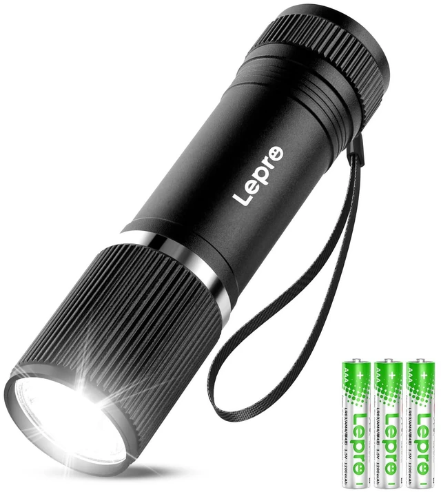 Main image of LED Mini Flashlight High Lumens, Waterproof, Energy Saving, Portable for Outdoor, Emergency, AAA Batteries Included, Camping Accessories