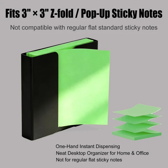 Alt view image 3 of 7 - Magnetic Sticky Note Dispenser Holder, 3x3 Inch Universal Sturdy Metal Sticky Note Organizer - Stable Hands-Free Desktop Storage for Office Home Classroom School Desk Supplies