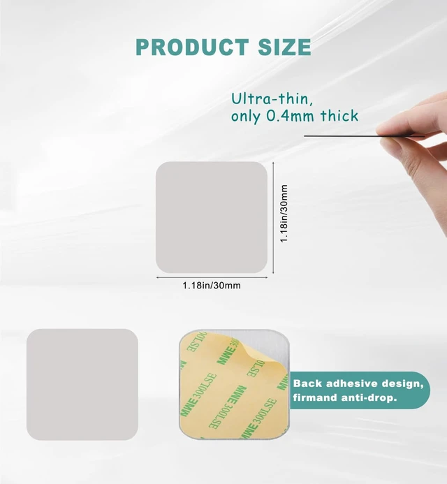 Alt view image 7 of 7 - Magnetic Sticky Note Dispenser Holder, 3x3 Inch Universal Sturdy Metal Sticky Note Organizer - Stable Hands-Free Desktop Storage for Office Home Classroom School Desk Supplies