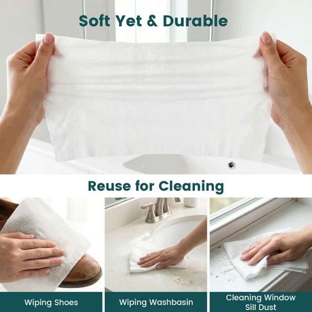 Alt view image 4 of 6 - 42 PCS Disposable Face Towels, Compressed Towels | Portable Expandable Tablet Wipes, Travel Washclothsfor Camping Hiking Outdoor Survival, & Beauty Salon Use